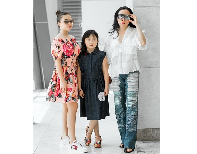 Nữ doanh nhân Trương Thị Phượng và các con